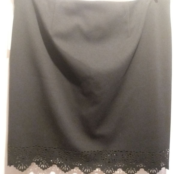 NWT Laundry by Shelli Segal lace cut trim skirt $188 retail size 18w - Picture 5 of 9